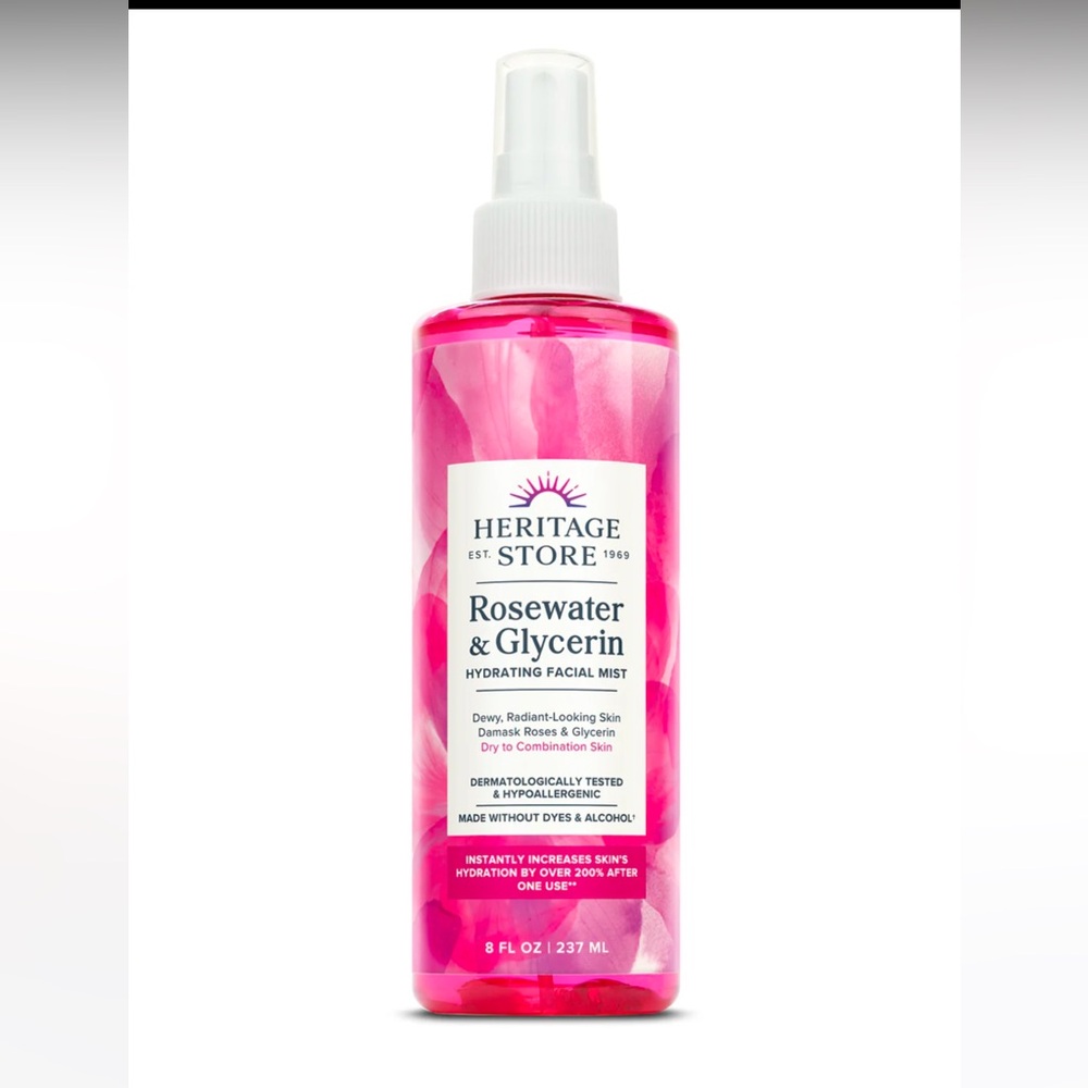 Heritage Store Rose Water + Glycerin 8fl oz